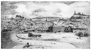 爱丁堡全景，来自亚瑟王座，1900年 作者 不明