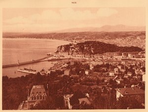 尼斯全景，1930年。 作者 不明