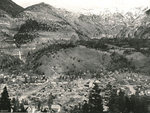 美国，乌雷和洛矶山脉全景，1895年。 作者 不明