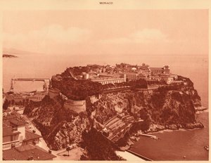 摩纳哥公国全景，1930年。 作者 不明