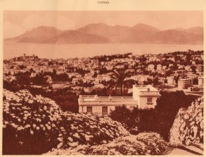 从戛纳佩祖拍摄的全景，1930年。 作者 不明