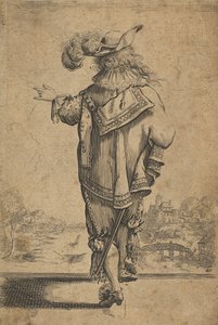 1629年后从后方看到绅士的风景。 作者 不明