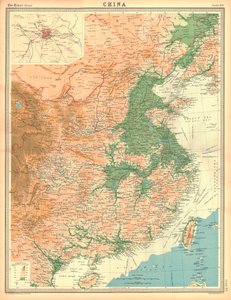 中国地理地图 作者 不明