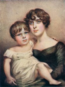 乔治·达克斯·帕特森（George Dacres Patterson）和他的母亲埃莉诺·达克斯·帕特森（Eleanor Dacres Patterson），1815年。1911年 作者 不明