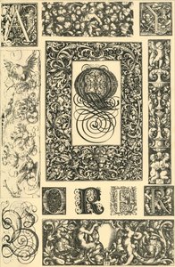 德国文艺复兴时期的印刷品装饰品，1898年。 作者 不明
