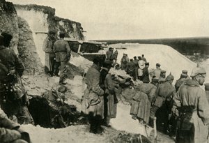 第一次世界大战，c1915，c1920，法国北部胡鲁克的德国士兵。 作者 不明