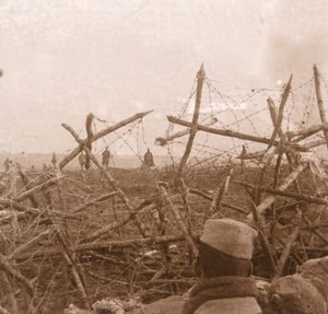 从战es出来的德国人，法国北部马西格斯，c1914-c1918。 作者 不明