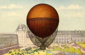 吉法斯气球在1878年的巴黎世界博览会上展出，1932年。 作者 不明