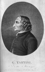 朱塞佩·塔蒂尼（Giuseppe Tartini 1692-1770）是意大利巴洛克作曲家和小提琴家 作者 不明