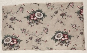 釉面的Chintz碎片c。 1830年。 作者 不明