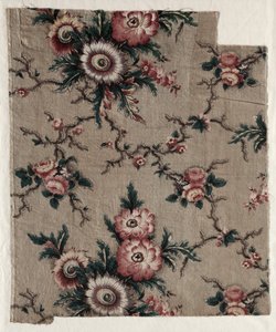 釉面的Chintz碎片c。 1840年。 作者 不明
