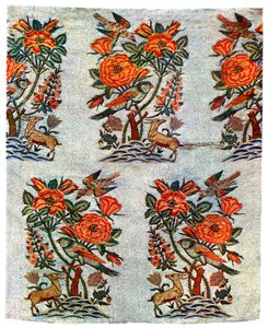 17世纪初，伊朗伊斯法罕的金银织锦，1931年 作者 不明
