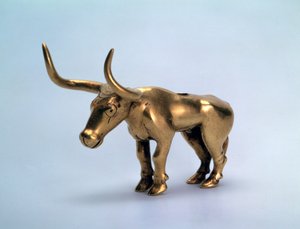 公元前3世纪的Scythian的公牛雕像 作者 不明