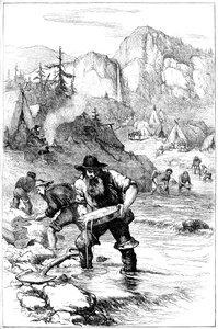 加利福尼亚州C1840年代C1880年的洗金 作者 不明