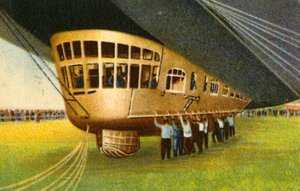 齐柏林飞艇的吊船，1932年。 作者 不明