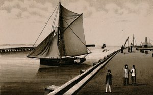 戈尔斯顿码头（c.Gorleston Pier），建于1880年。 作者 不明