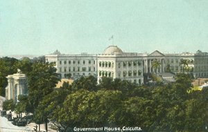 总督府，加尔各答，1900年代。 作者 不明