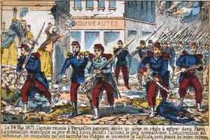 1871年5月24日，政府军进驻巴黎镇压公社 作者 不明