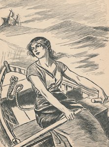 格蕾丝·达令（Grace Darling）向残骸驶去，c1907 作者 不明