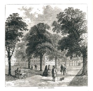 Grays Inn Gardens，1878年 作者 不明