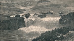 黄石河大瀑布，1873年，1883年 作者 不明