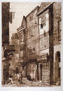 伦敦市大夏尔巷，1793年 作者 不明