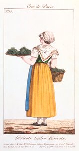 青豆卖家，1826年 作者 不明