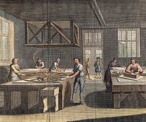 平板玻璃研磨和抛光，1760年 作者 不明