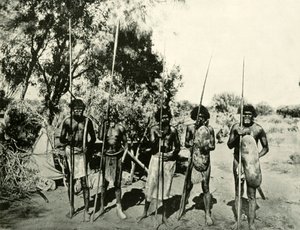 1901年，澳大利亚昆士兰州原住民小组。 作者 不明