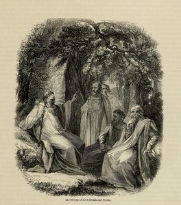 来自《老英格兰：绘画博物馆》一书的大德鲁伊和德鲁伊小组 作者 不明
