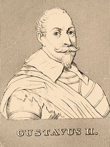 古斯塔夫二世（Gustavus II），1594-1632年，1830年。 作者 不明