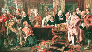 盖伊·福克斯（James Fawkes）在詹姆斯·第一（James the First）之前，大约在1870年和1900年。 作者 不明