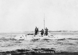 HM 1号潜艇，c1908 作者 不明