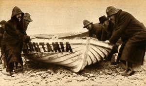 1933年5月，爱尔兰，拖着一艘Lusitanias船。 作者 不明