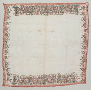 头巾，1800年代。 作者 不明