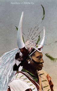 人力车头饰，德班，1917年 作者 不明