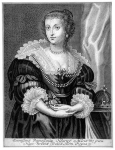 法国的亨利埃塔·玛丽亚（Henrietta Maria），英国国王查理一世的皇后配偶 作者 不明