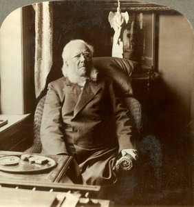 享誉全球的诗人亨里克·易卜生，于1905年在挪威克里斯蒂安尼娅（Christiania）居住。 作者 不明