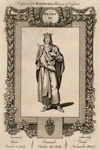 亨利三世，1207-1272，c1787。 作者 不明