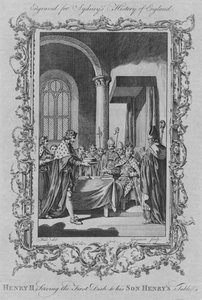 亨利二世（Henry II）为他的儿子亨利（Henrys）餐桌上的第一道菜，1773年。 作者 不明