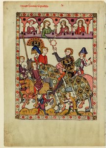 西里西亚·弗罗茨瓦夫公爵亨利四世·普罗布斯（Henry IV Probus），从法典Manesse处获得，1305年至1340年之间 作者 不明