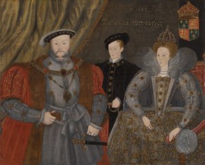 亨利八世、伊丽莎白一世和爱德华六世，1597年。 作者 不明