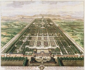 Herrenhausen：城堡和花园，c。 1745年 作者 不明
