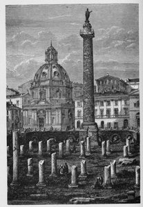 古罗马的历史。 1872 年的罗马版画 作者 不明
