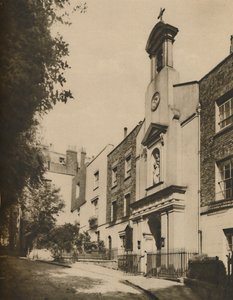 霍利广场（Holly Place），汉普斯特德山（Hampstead Hill）旁的一条安静小路，摄于1935年。 作者 不明