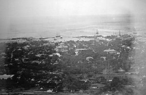 檀香山港口，夏威夷，1885年 作者 不明