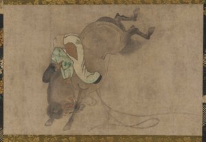 马和骑手，桃山时期，1568-1615。 作者 不明