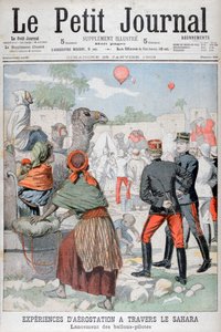 穿越撒哈拉沙漠的热气球，1903年 作者 不明