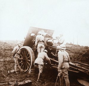 榴弹炮电池，c1914-c1918 作者 不明