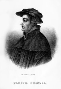 瑞士神学家Huldrych Zwingli，1854年 作者 不明